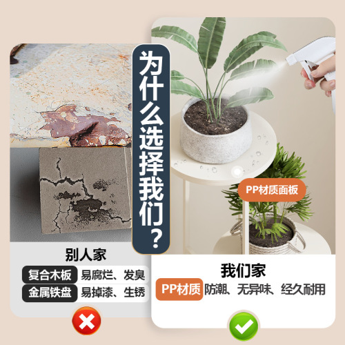 Indoor household floor-standing decorative flower pot storage rack balcony metal multi-layer flower rack simple clothing store display rack