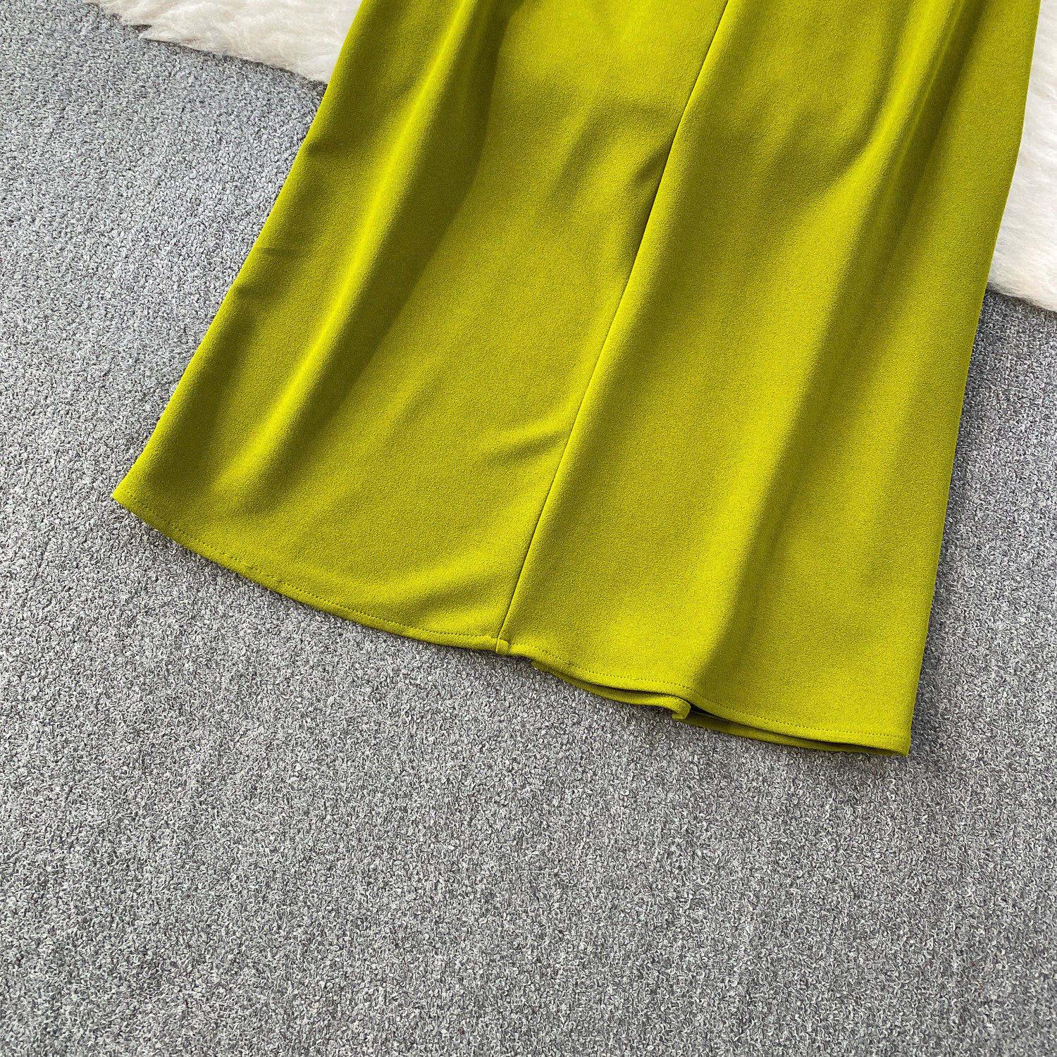 American Style Elegant V Neck Short Sleeved Dress For Women, Summer Design With Metallic Seashell Waist, Formal Gown._ecoleips.com