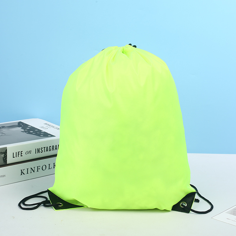 Bolsos de poliéster, mochila de Maratón de baloncesto al aire libre, bolsa de recogida de cuerda de tela de Oxford personalizada