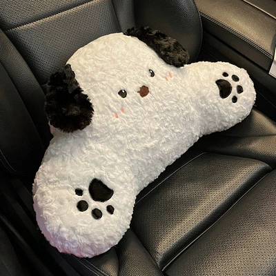 Cute Puppy Design, Rear Seat Single – Seat cushion, seat cover - plush-puppy-lumbar-support-single-no-specifications