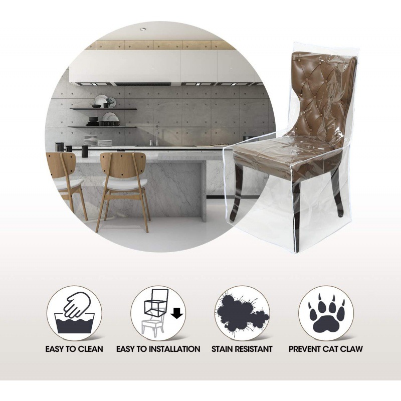 塑料餐椅罩 透明椅子罩 pvc餐椅防尘罩 透明餐椅保护罩 椅子罩