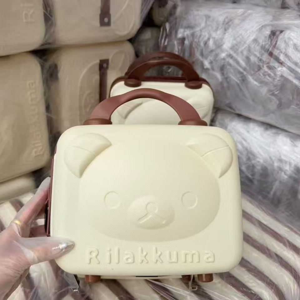 Bear Makeup Case 10inch Handbag Luggage Cartoon PP Lockbox Wedding Gift Storage Blind Box