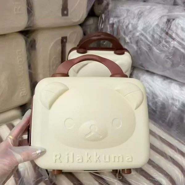 Bear Makeup Case 10inch Handbag Luggage Cartoon PP Lockbox Wedding Gift Storage Blind Box