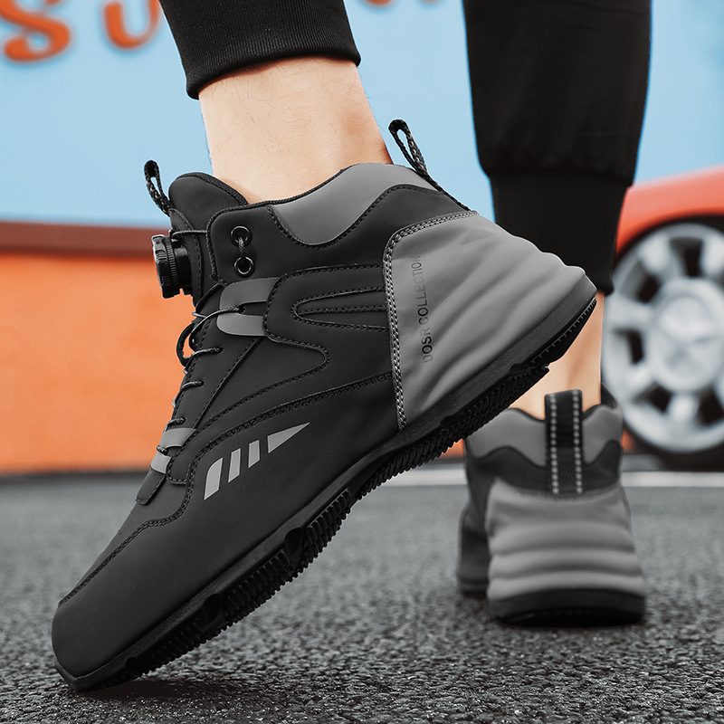 Zapatos de hombre de alto nivel, zapatos deportivos de invierno y otoño, botones giratorios de baloncesto, zapatos casuales para hombres.