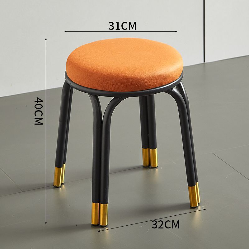 오렌지색 테크놀로지 가죽 소재 [높이 40cm - 양쪽 다리와 네 발로 안정적인 지지] ◁ 추천 상품