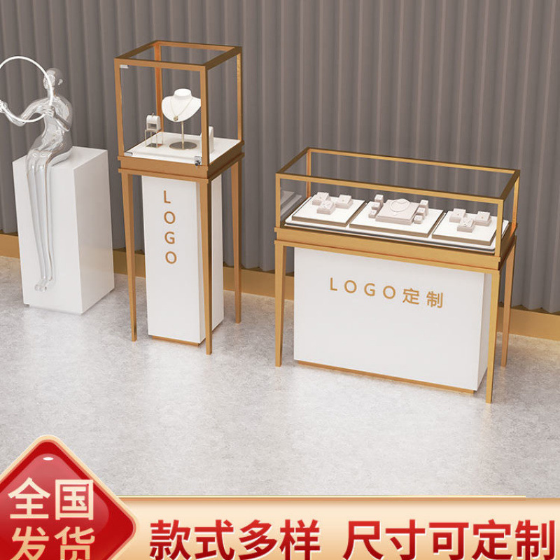 珠宝柜珠宝首饰展示柜手表黄金品饰品眼镜博物馆玻璃柜台