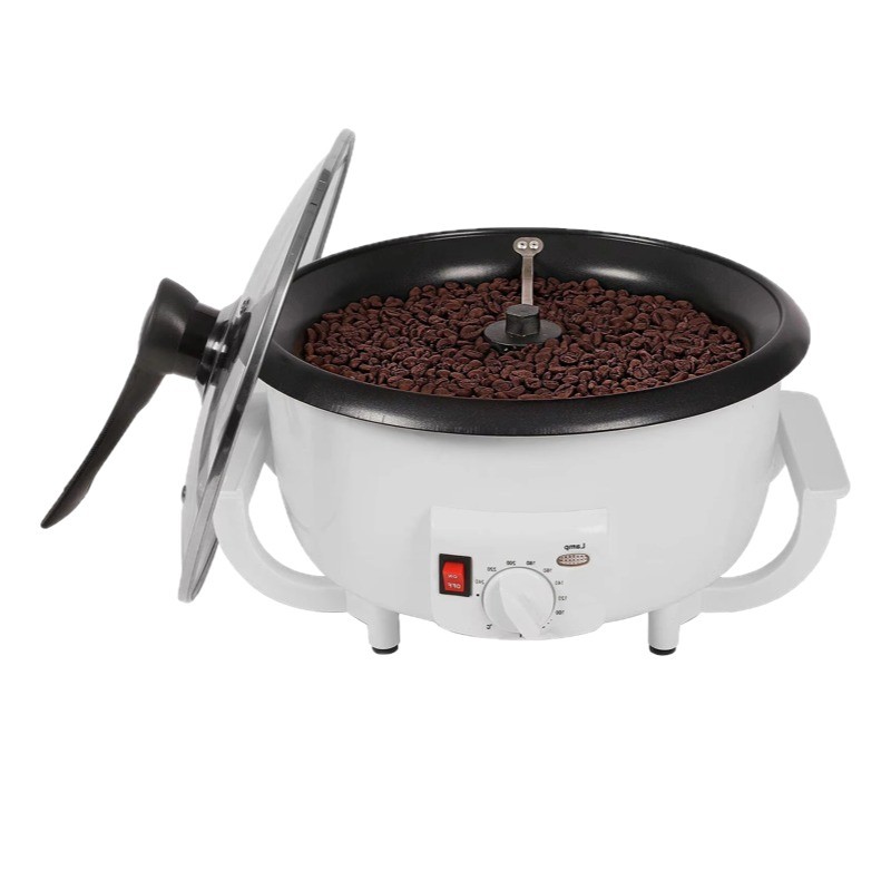 Máquina semiautomática doméstica pequeña máquina de frito de café grano profundo tostado mediano tostado poco profundo tostador de café