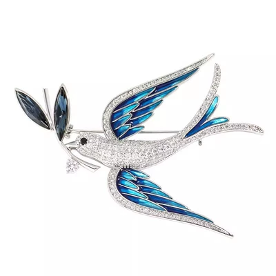 Swallow High-end Brooch Women's: Yaxa sancaqları
