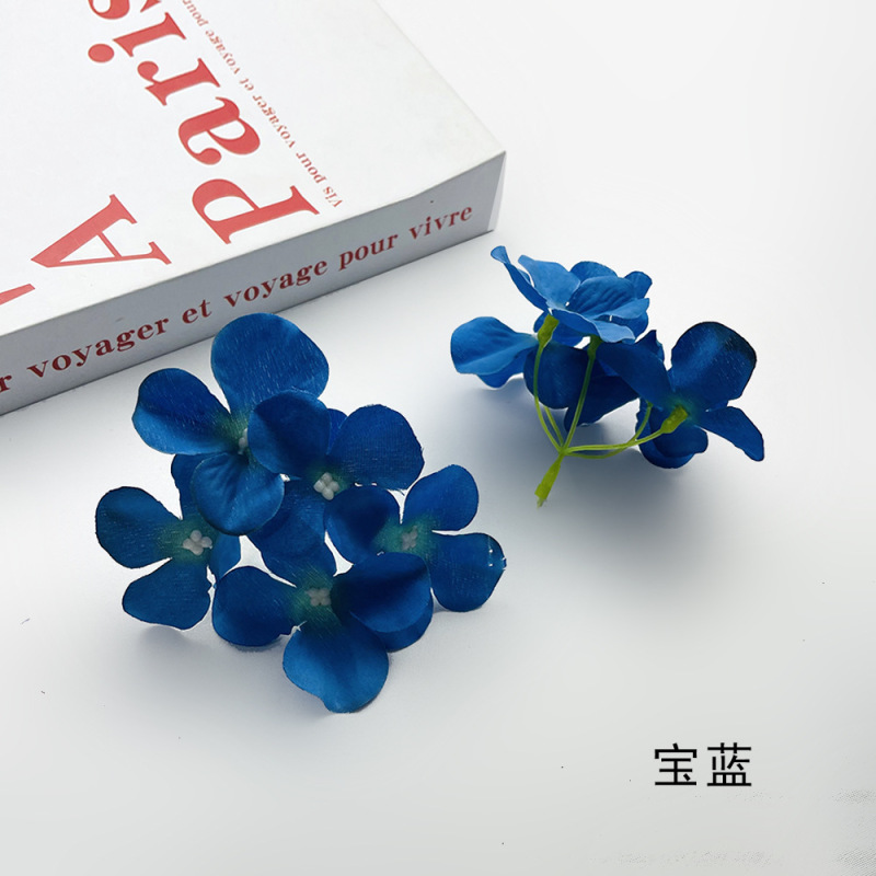 シミュレーション5フォークアジサイ串diyヘアピン頭飾りアクセサリー花球礼箱装飾造花撮影道具置物|undefined