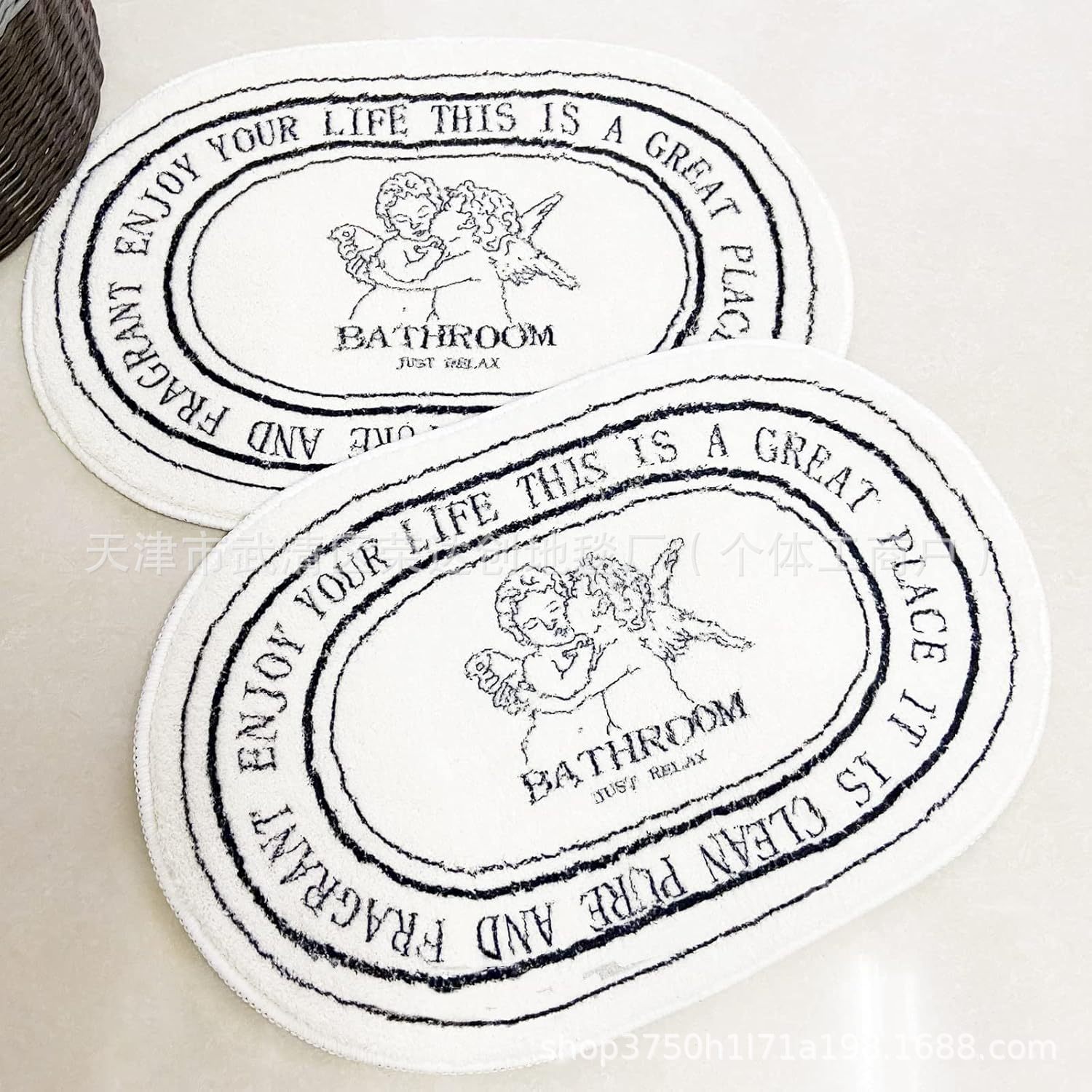 Amazon Nordic Cupid Bathroom Mat Home Bathroom Bathtub Foot Mat Absorbent Mat Bedroom Bedside Rug