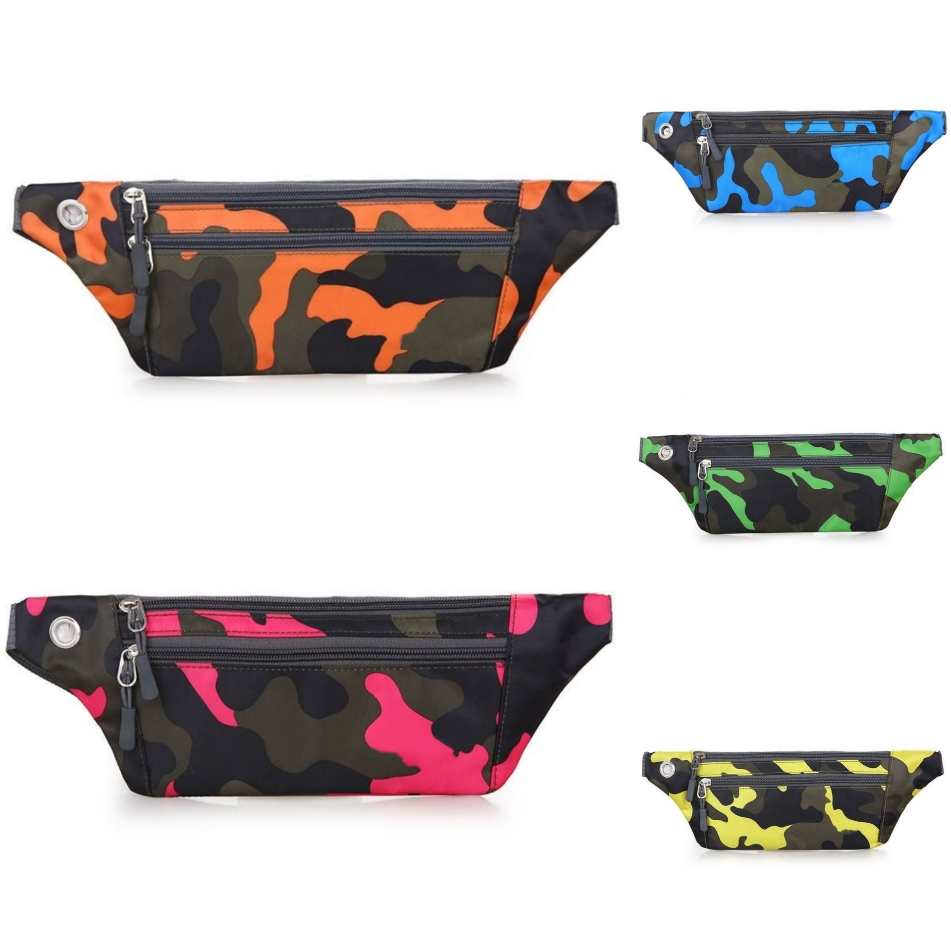 Outdoor sports running fitness waist bag close-fitting invisible unisex nylon casual bag mobile phone bag thin sheet