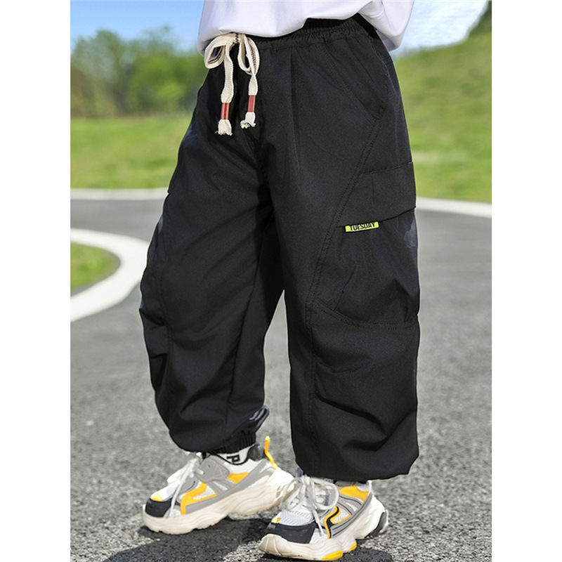 Boys' Summer Thin Pants New Children's Summer Anti-Mosquito Pants Fashionable Casual Pants Korean Style Baby Summer Long Pants Trendy