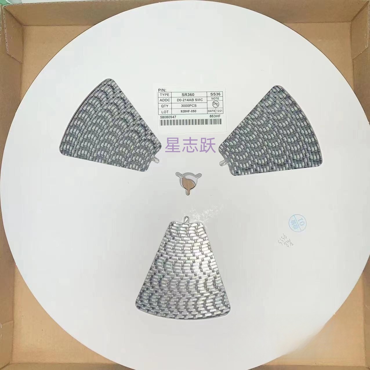 正品 SS36 SR360 SS36C SMC( DO-214AB )3A60V 贴片肖特基二极管