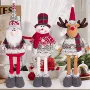 伸缩雪人跨境老人公仔