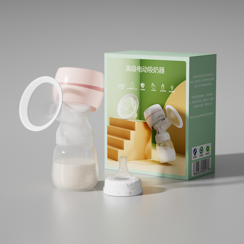ミスベビー電動搾乳器 ポータブル一体型 大吸力 全自動 静音 低騒音搾乳器|undefined
