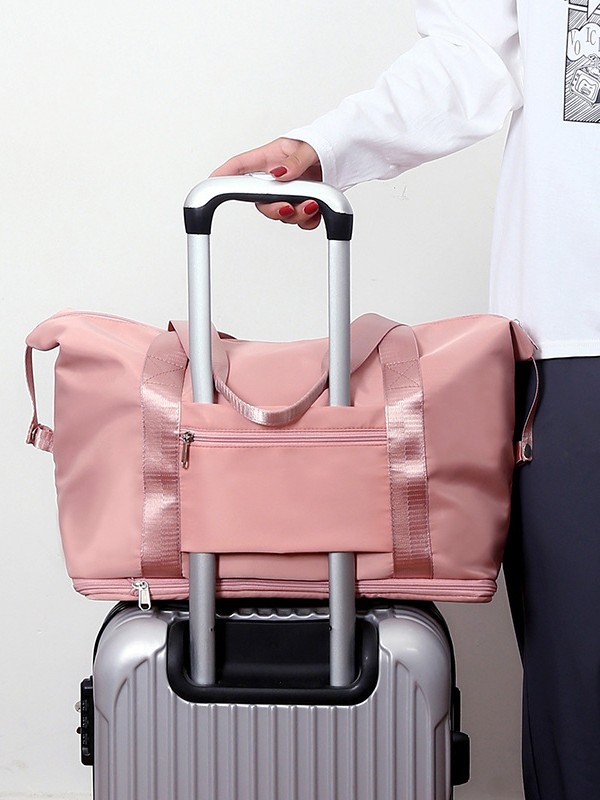 Nueva bolsa de almacenamiento impermeable transfronteriza mayorista Oxford expansión de gran capacidad portátil simple bolso de hombro deportivo