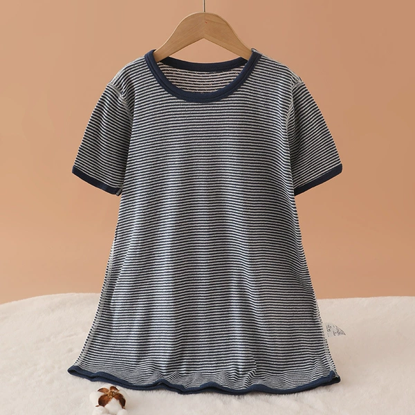 Short-sleeved sleeping bag orchid anchor stripes