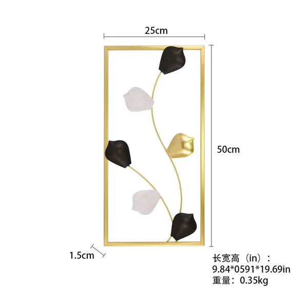 Small long strip flower wall hanging