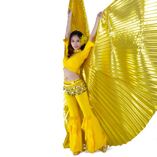 Belly dance gold wings 360 degree non-split belly dance gold wings low price opening dance wings belly dance gold wings
