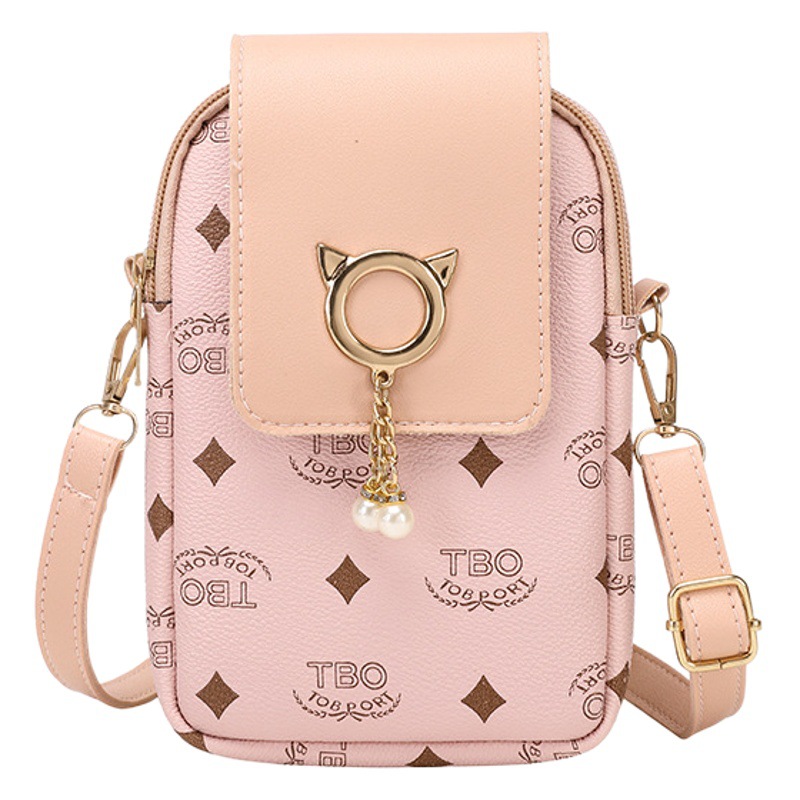 Moda impresa BOLSA DE TELÉFONO MÓVIL 2023 Comercio exterior pequeña bolsa al por mayor bolsa de almacenamiento de las mujeres bolsa de mensajero de hombro de alta calidad para las mujeres