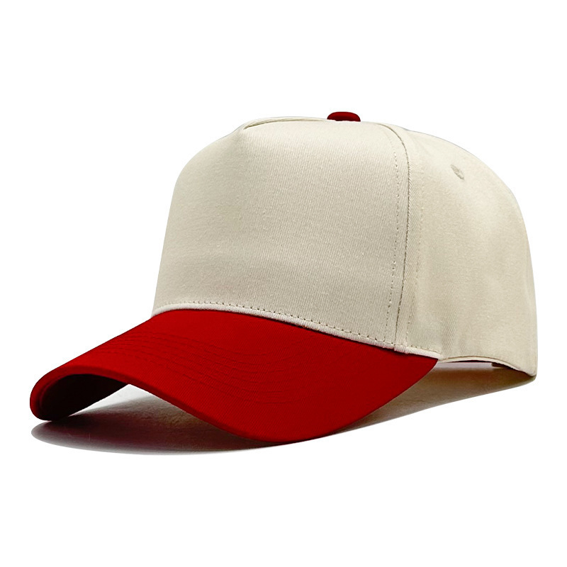 Cinco piezas de algodón transfronterizo sombrero de béisbol duro superior bordado en blanco sombrero de camión impresa sombrero de boca de pato image 10
