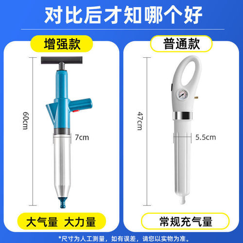 New stainless steel bucket toilet pipe drain cleaner bathroom sink drain clog remover high-pressure integrated one-shot solution