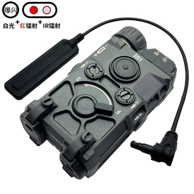 Full-featured lettering version OGL red green blue laser IR laser pointer tactical flashlight LED lights flash (UV fənərlər) - black-red-laser-ir-laser-led-light-long-bright-flash-with-lettering-full-function-version