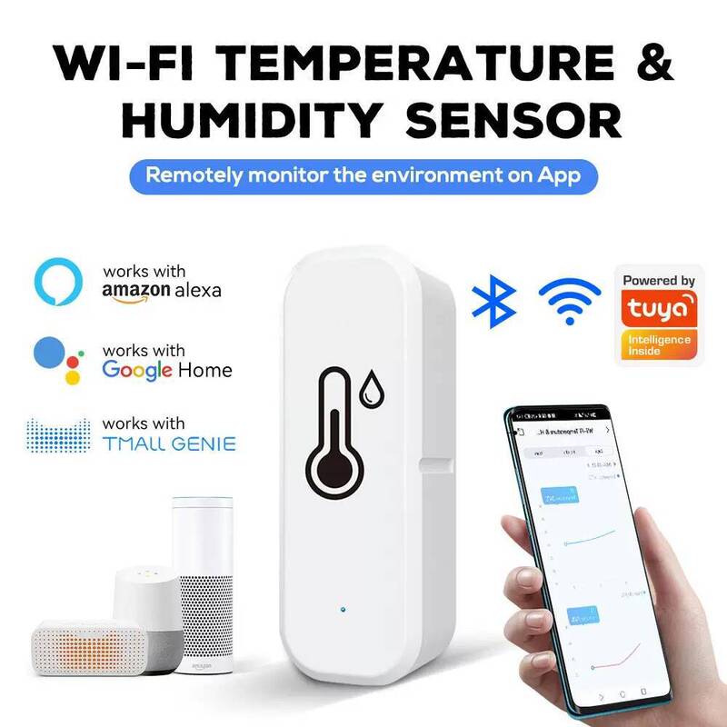 Wifi Temperature and Humidity Sensor Detector Tuya Tuya Temperature and Humidity Meter Indoor Wireless Temperature and Humidity Sensor Wifi Temperature and Humidity Sensor Detector Tuya Tuya Temperature and Humidity Meter Indoor Wireless Temperature and Humidity Sensor