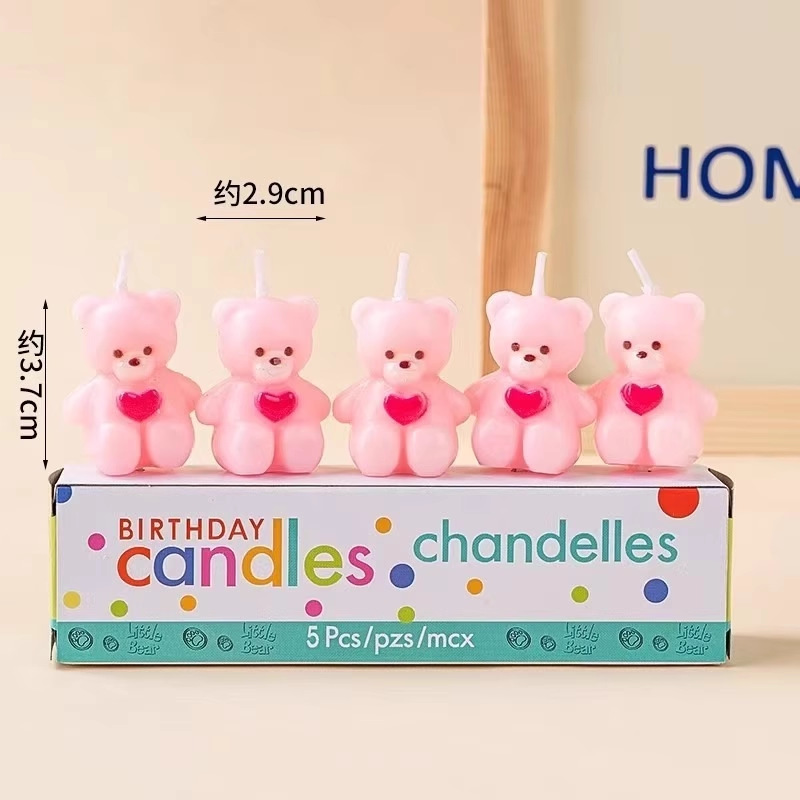 Qixi día de San Valentín pastel horneado decoración I love U I love you confession velas amor perlas de azúcar