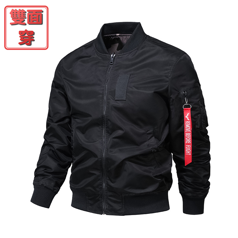 Doble cara de vestir camuflaje primavera y otoño nueva chaqueta de piloto de la fuerza aérea mai chaqueta de béisbol hombre chaqueta de trabajo transfronteriza