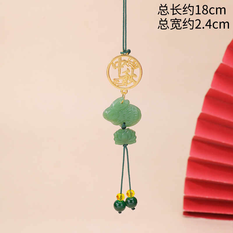 中秋节琉璃兔子挂件中秋节礼盒挂件公司商场端午活动装饰厂家现货|undefined