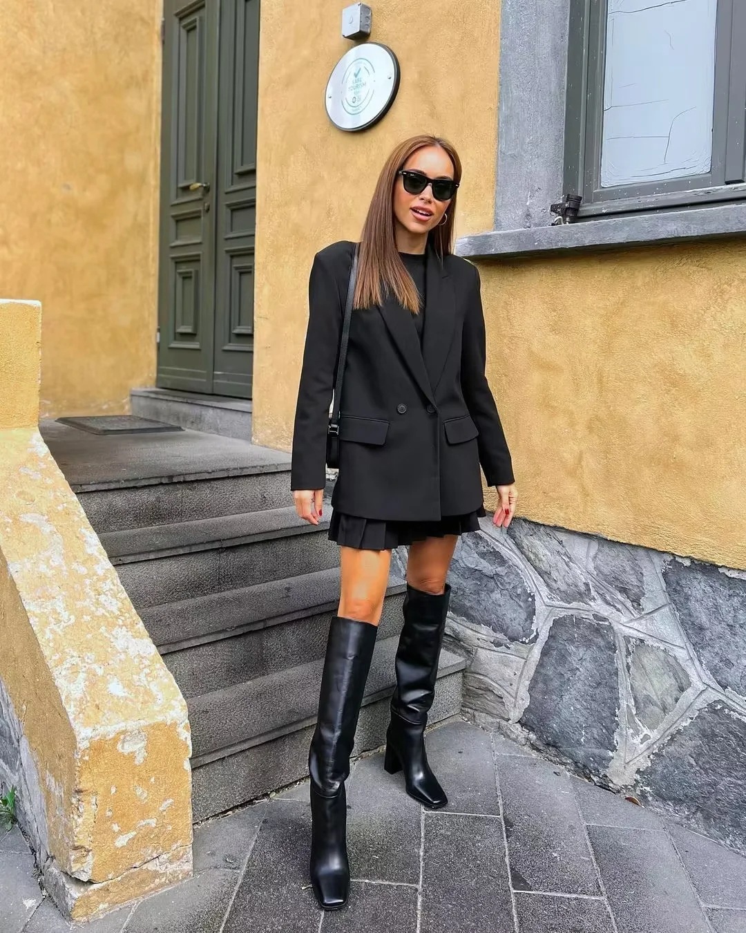 Double-breasted Blazer in Black