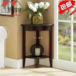 Solid Wood Corner Cabinet Mini Wall Corner Cabinet American Triangle Cabinet Living Room Corner Sofa Cabinet Corner Display Rack New