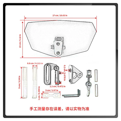 Motorcycle front windshield, Universal Modified Windshield