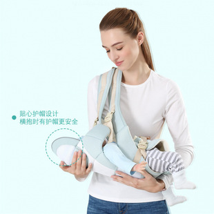 Baby Carrier with Shoulder Straps, Front and Back Style, Lightweight for Infants, Traditional Strap Type