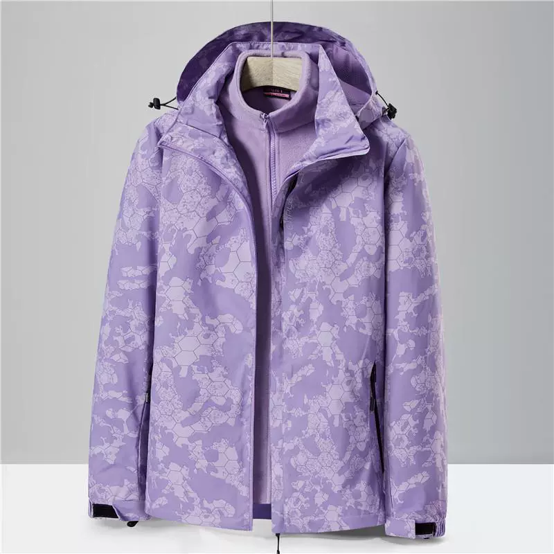 Осенне-зимняя новая куртка, модная спортивная уличная Мужская и женская пара, ветрозащитная Водонепроницаемая зарядная одежда, камуфляж