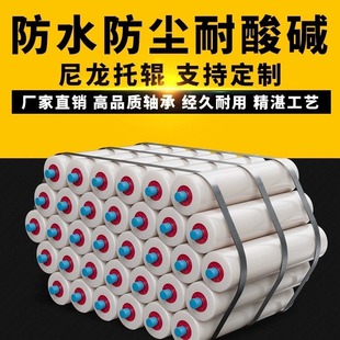Nylon Roller Roller Conveyor Belt Roller Polyamide Fiber Anti-Slip Shock-Absorbing Unpowered Roller Bracket Groove Type