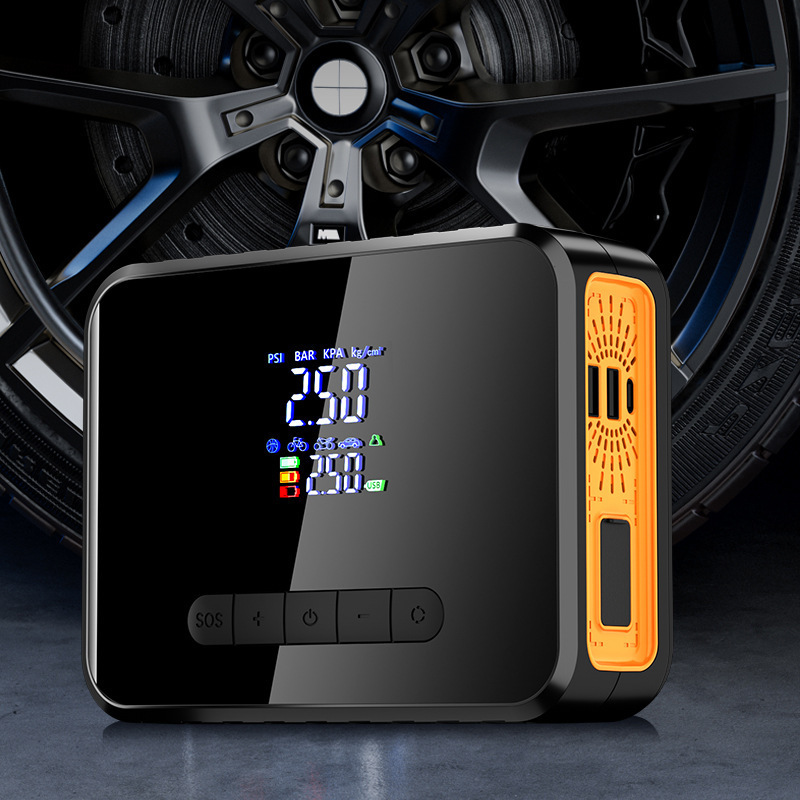 Car emergency start power car air pump LED lighting all-in-one portable large-capacity power supply wholesale