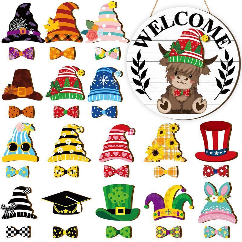 Christmas Halloween 35pcs Interchangeable Welcome Sign|undefined