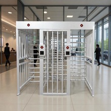 厂家直销 智能无人值守防尾随十字转闸门 全自动人行通道闸机