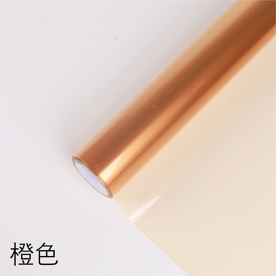 Embalaje de flores de celofán de colores Engrosamiento de ramo de papel de cristal translúcido impermeable Embalaje de gelatina opp película de gelatina al por mayor