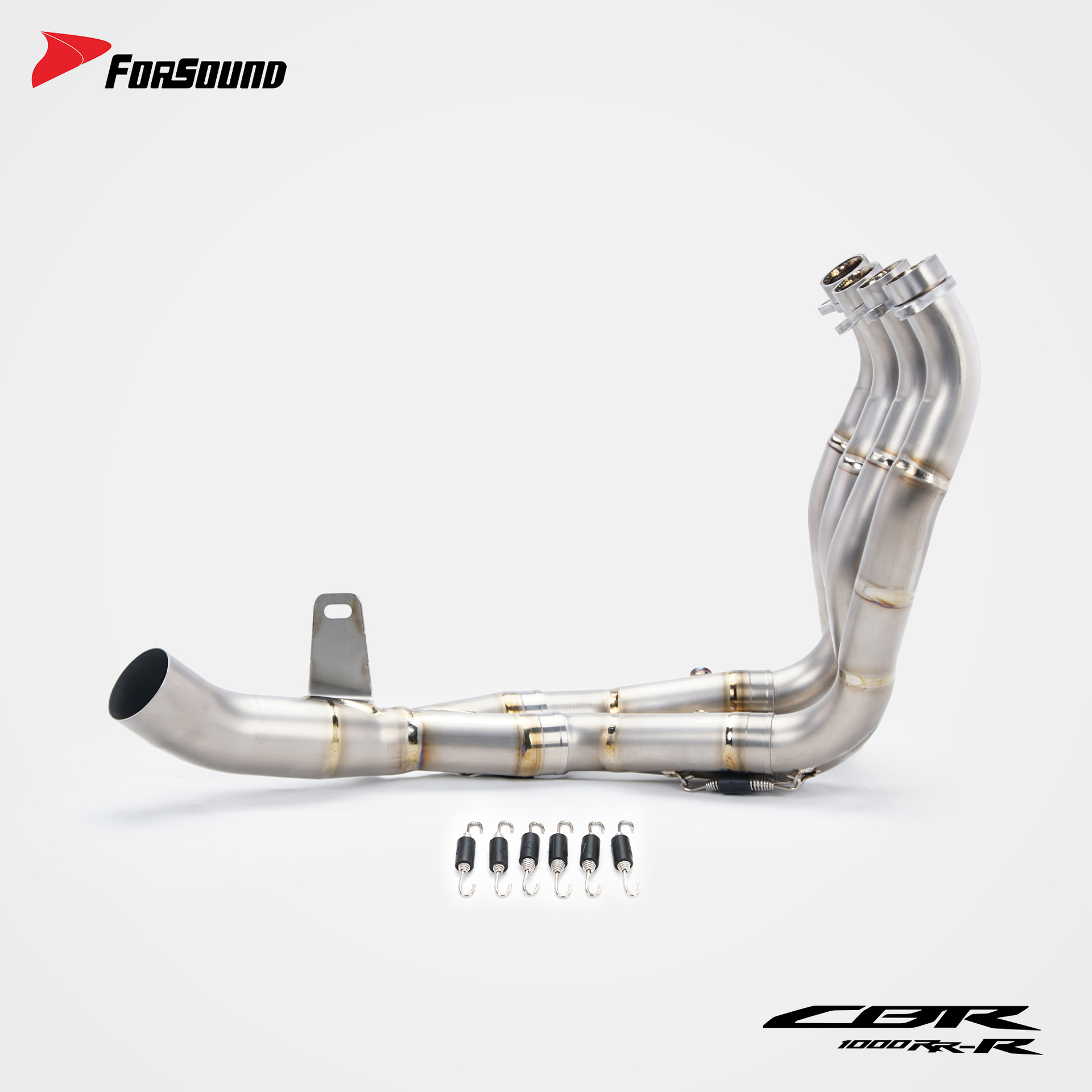 Suitable for HONDA Super Fire Blade Honda CBR1000RR-R modified titanium alloy front and middle section motorcycle exhaust pipe