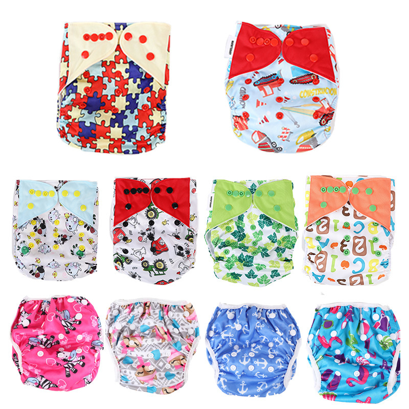 Cloth Diapers Washable Baby Leak-Proof Cloth Diapers Double-Breasted Diapers Children's Waterproof Breathable Four-Season Diapers Hot Sale