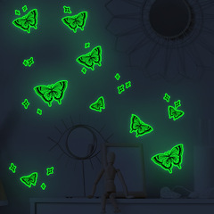 外貿夜光鏤空蝴蝶樓梯客廳家居裝飾馬桶貼熒光牆貼貼紙自粘批發