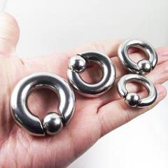 Cross-border stainless steel BCR large-size card ring spring ball earring nipple ring coiled ring multi-purpose ring PA ring