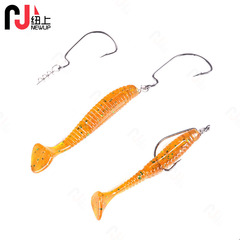 Lure accessories soft plastic spring pin 1.4-4.2cm metal swivel anti-stick crank hook 50 pack