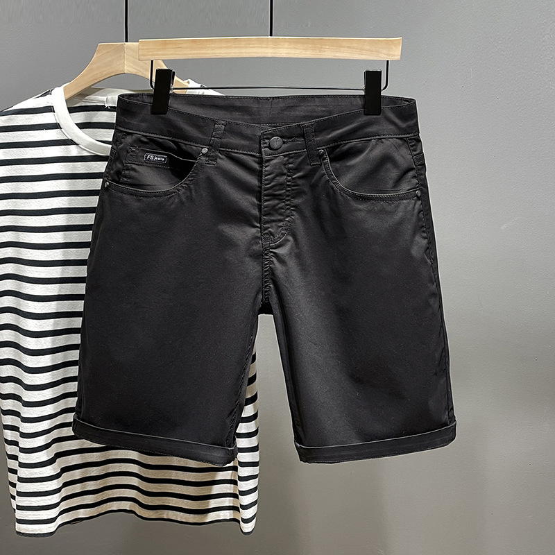 Summer plus size casual shorts men's loose plus size plus size fat breeches fat guy five-point pants thin stretch