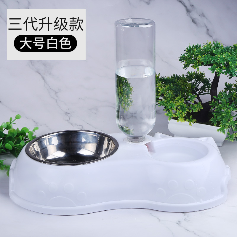 Cuenco al por mayor de acero inoxidable para gatos, cuenco automático para agua potable para perros, cuenco para perros Teddy, cuenco para gatos, cuenco para comida para perros, cuenco doble para gatos, bonito