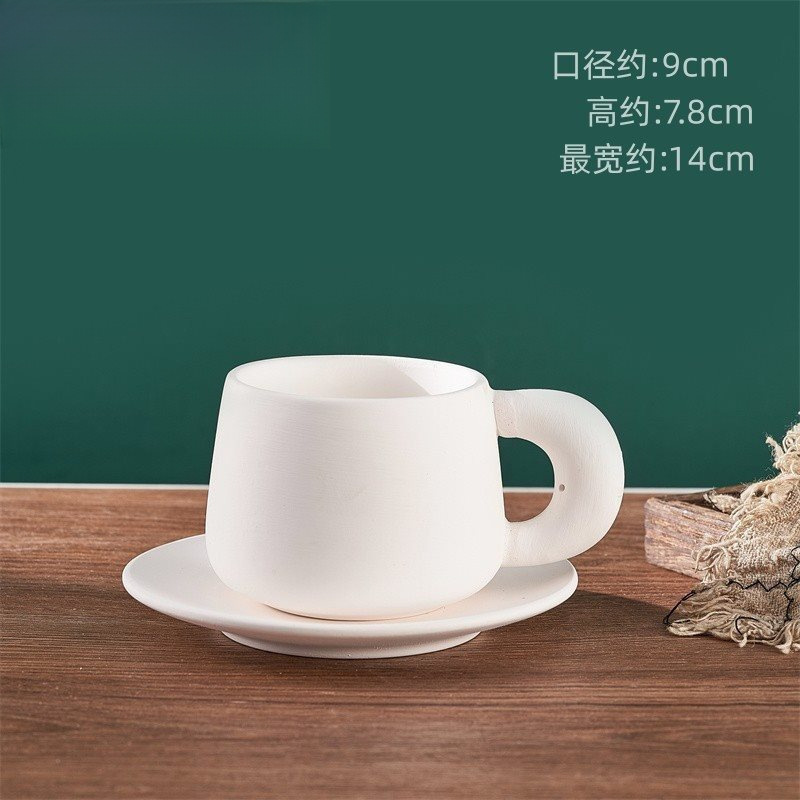 景徳鎮無地カップ陶器 diy 手作り釉下色白胚塗装マグカップ手描き高白粘土無地カップ|undefined