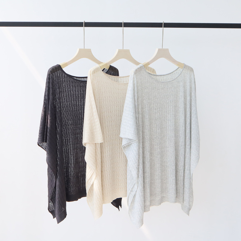 Beautiful Early Spring Outfits: Tencel Linen Knit Tops for Women, Unique and Stylish Lazy Style, Beautiful Spring Sun Protection Cover-Ups for Women